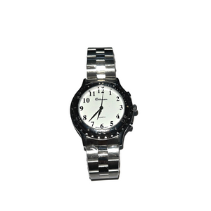 Talking Silver Wrist Watch With Metal Strap From Saksham