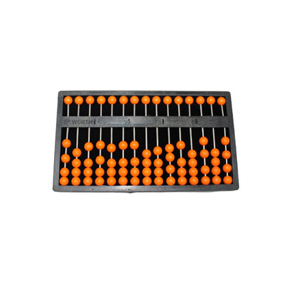 Black Abacus with orange beads