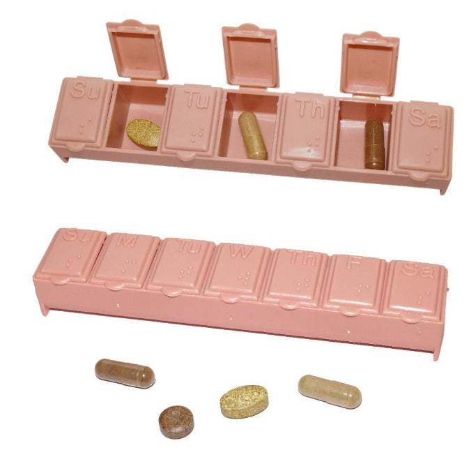 Tactile Medicine Pill box